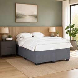 Specifications of Grey Velvet Double Bed Frame