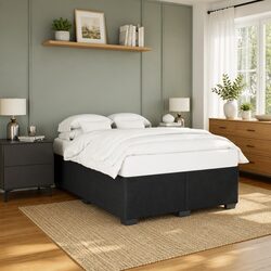 Black Velvet Double Bed Frame Specifications and Details