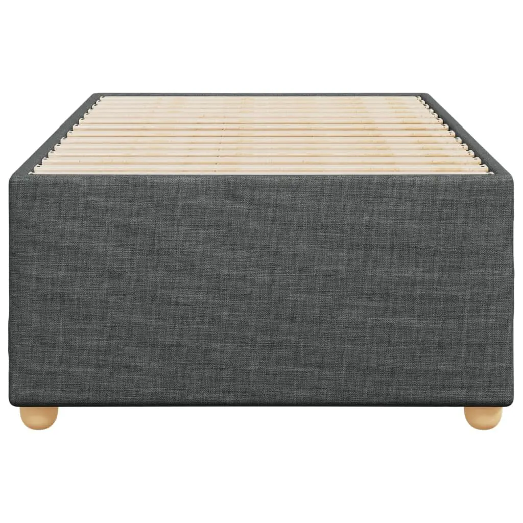 King Single Grey Fabric Bed Frame