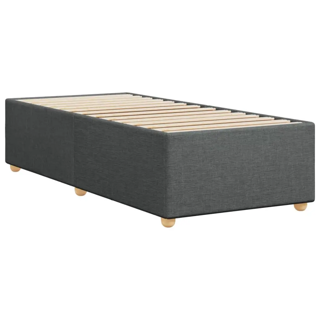 King Single Grey Fabric Bed Frame