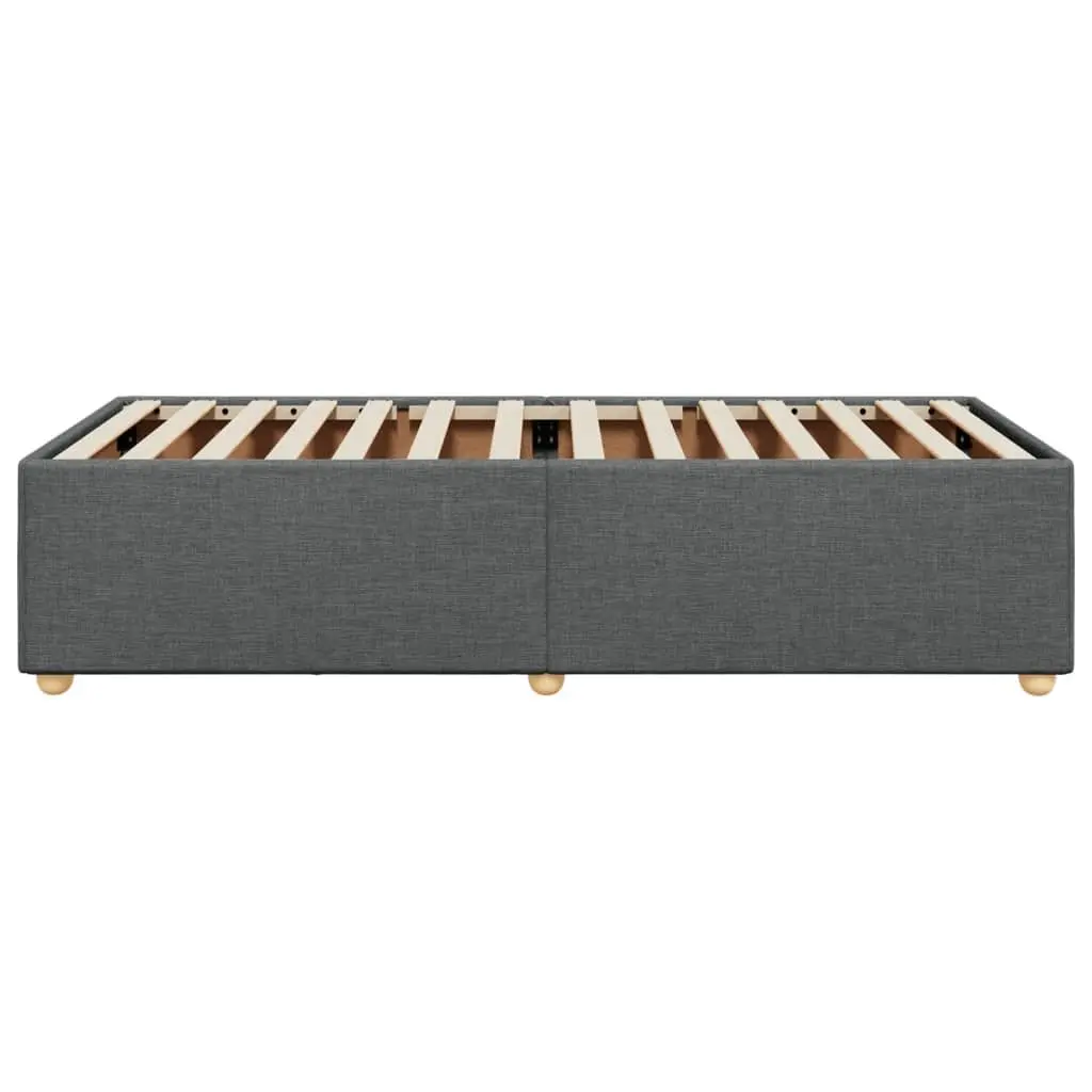 King Single Grey Fabric Bed Frame
