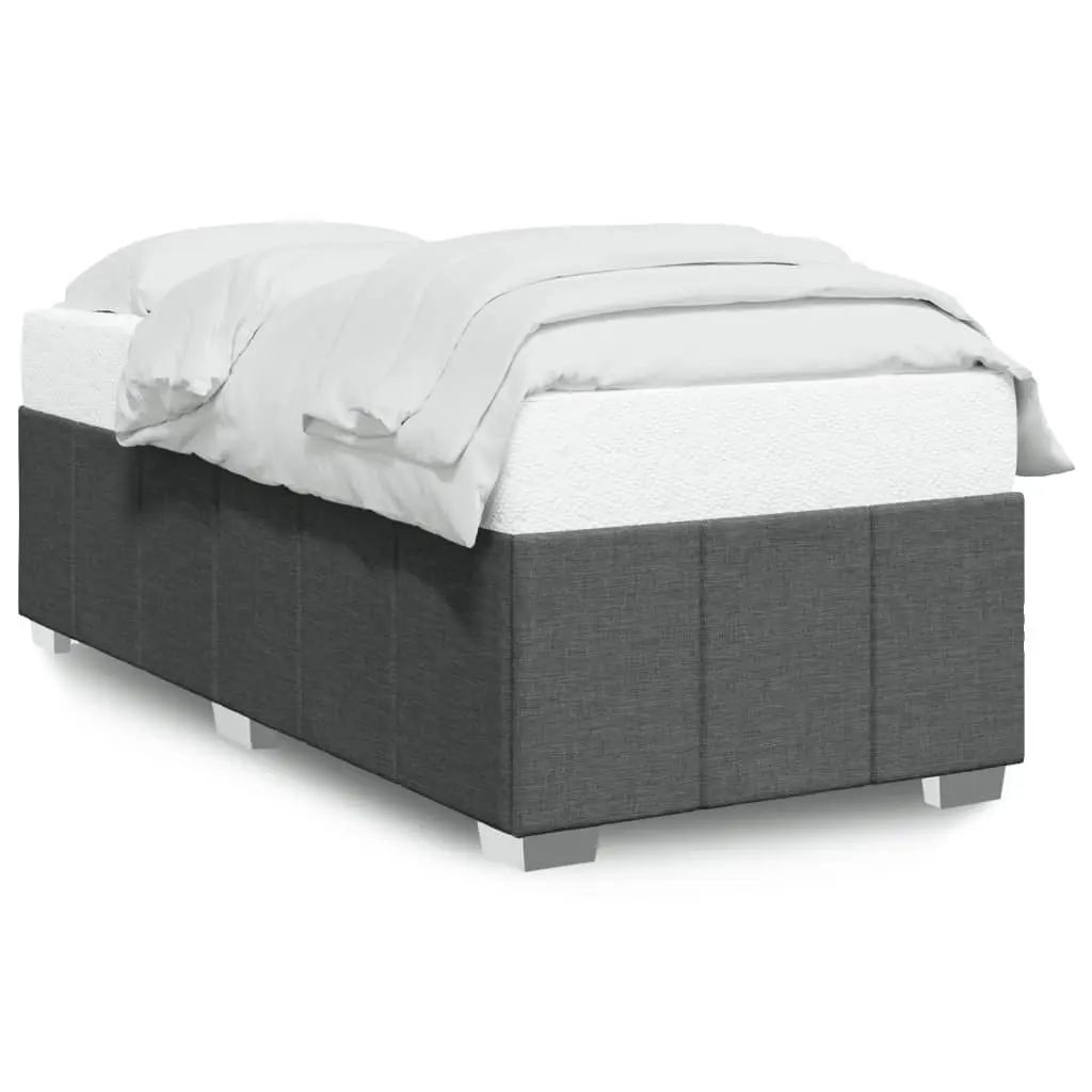 Bed Frame Dark Grey 90x190 cm Bedroom Furniture