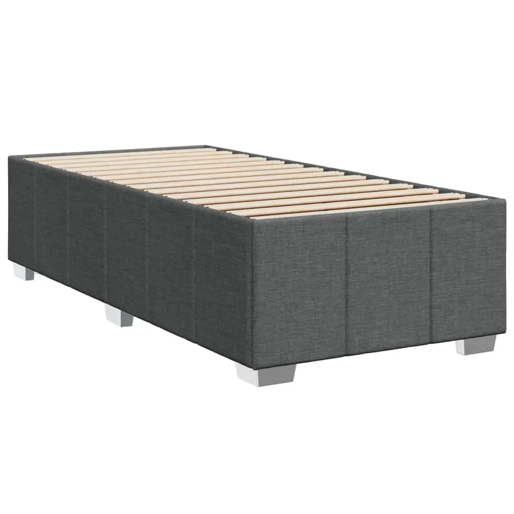 Bed Frame Dark Grey 90x190 cm Bedroom Furniture