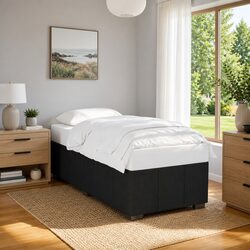 Specifications for King Single Black Upholstered Bed Frame