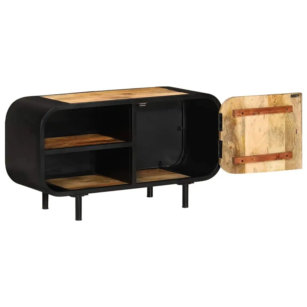 90x30x48 cm Industrial Brown Wooden TV Cabinet