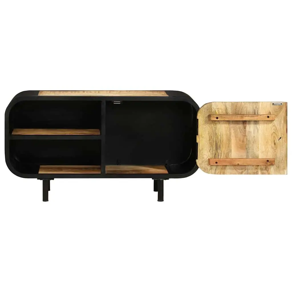 90x30x48 cm Industrial Brown Wooden TV Cabinet