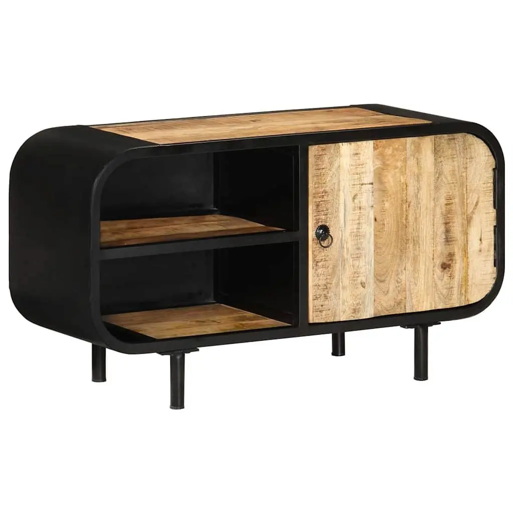 90x30x48 cm Industrial Brown Wooden TV Cabinet