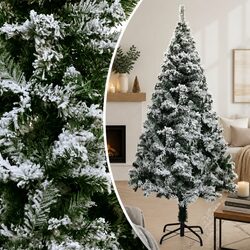 Specifications of 120cm Flocked Snow Green Tree
