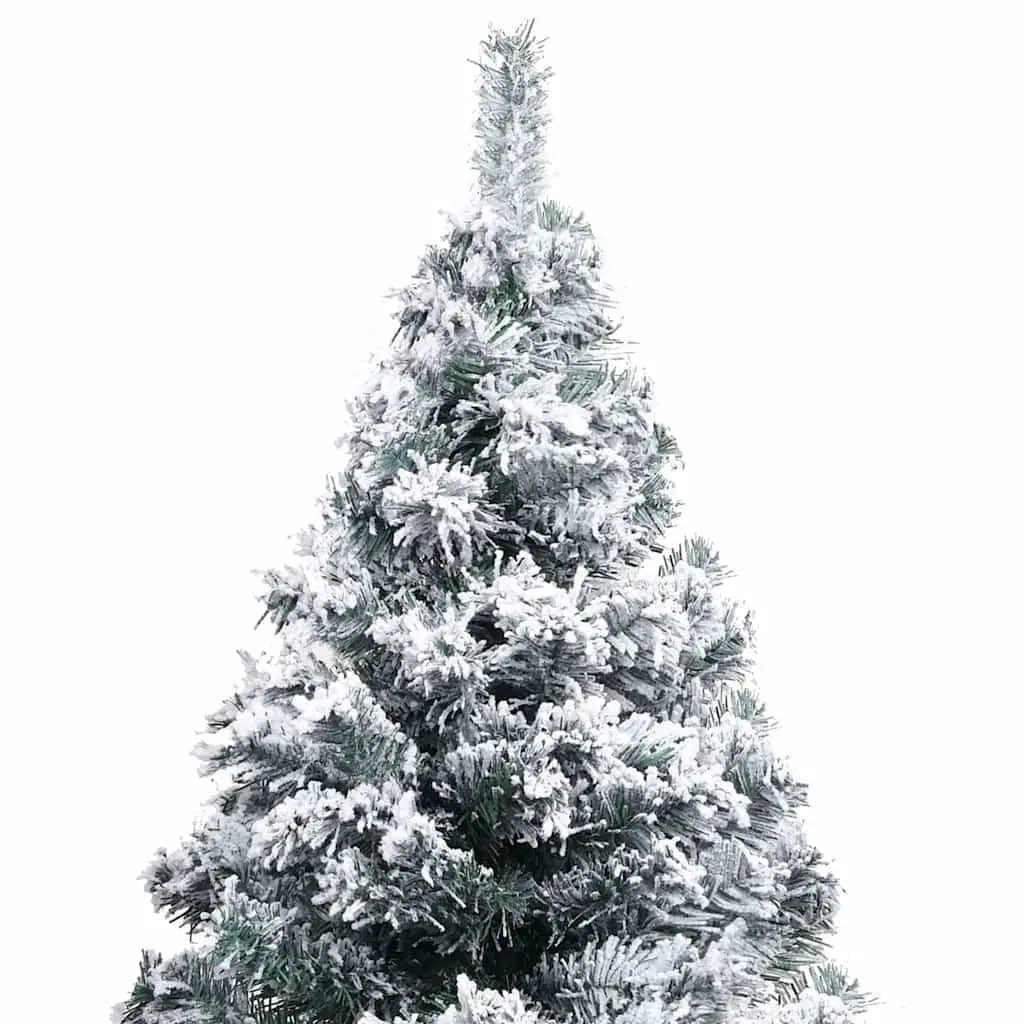 Artificial Christmas Tree Indoor Outdoor 120cm Flocked Snow Green PVC