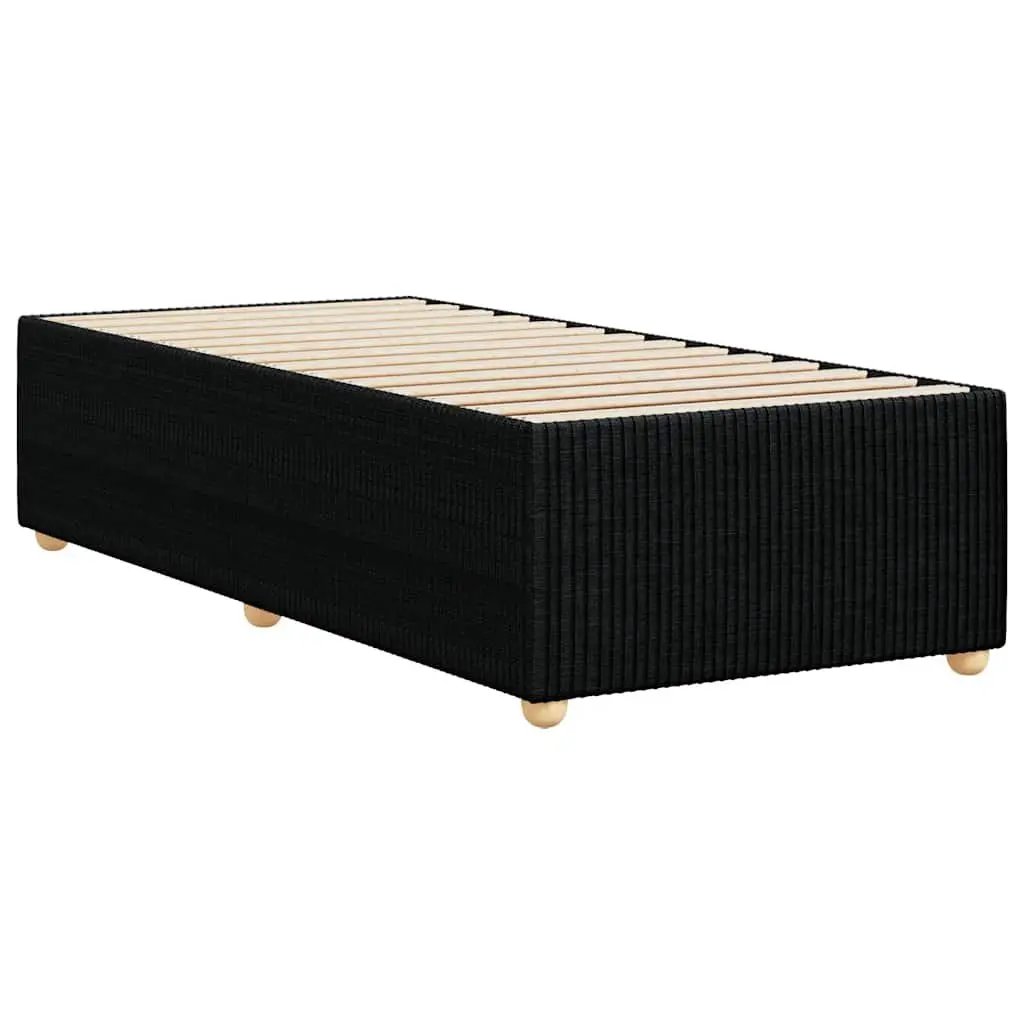 Bed Frame Black Fabric Bedroom 90x190 cm