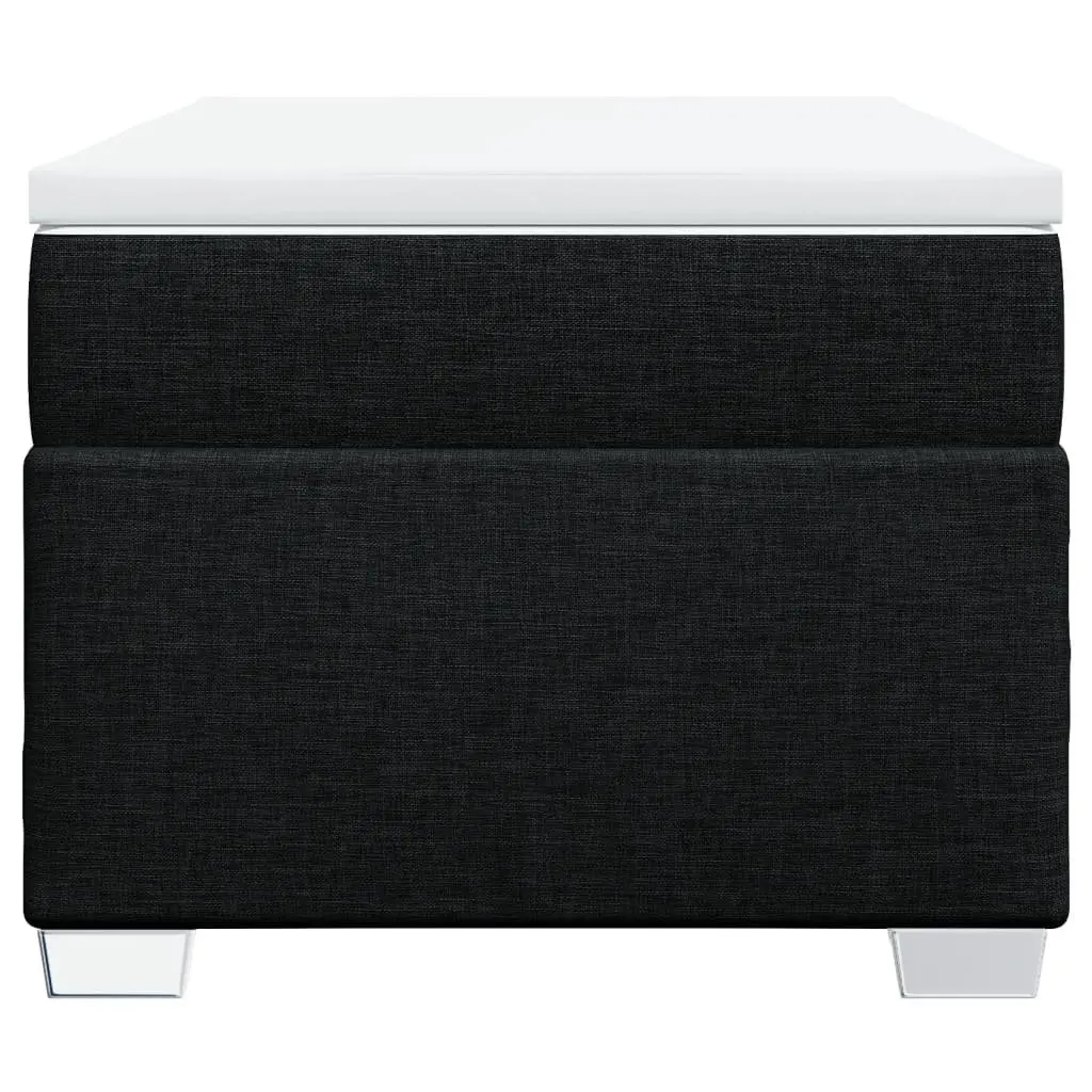 King Single Box Spring Bed with Grey Fabric Frame