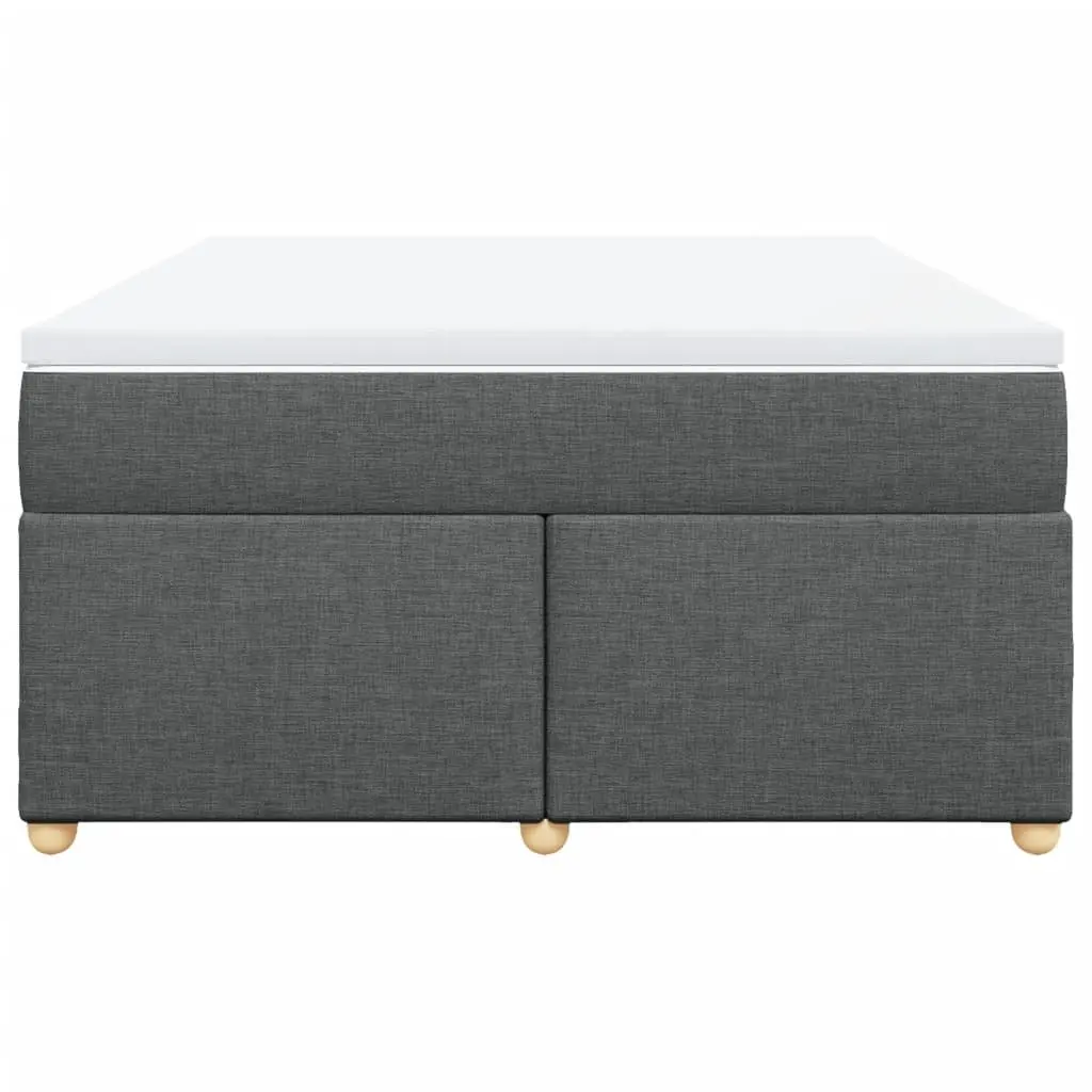 Queen-Sized Bed Frame with Pocket Spring Mattress Grey