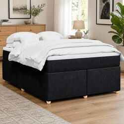 Queen Size Box Spring Bed with Pocket Spring Mattress