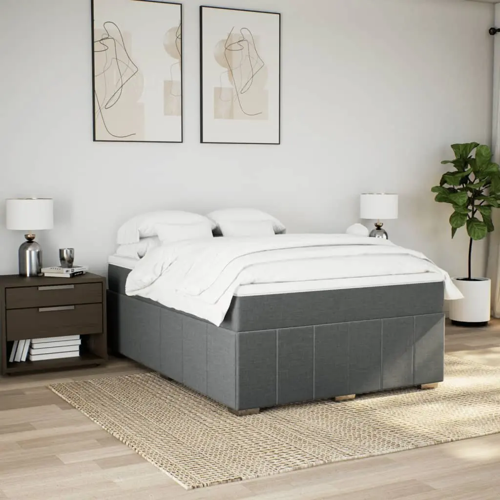 Queen Box Spring Bed with Pocket Spring Mattress