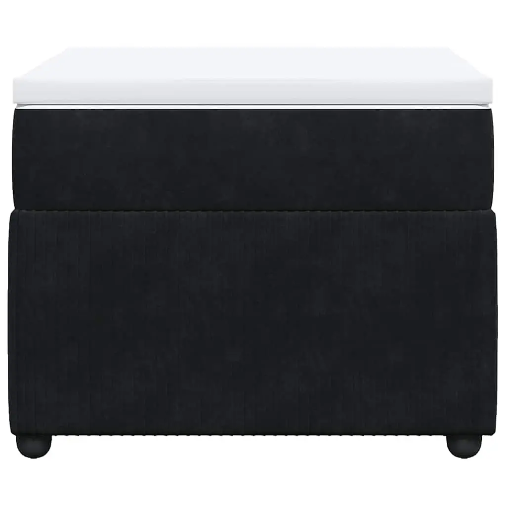Black Velvet King Single Box Spring Bed