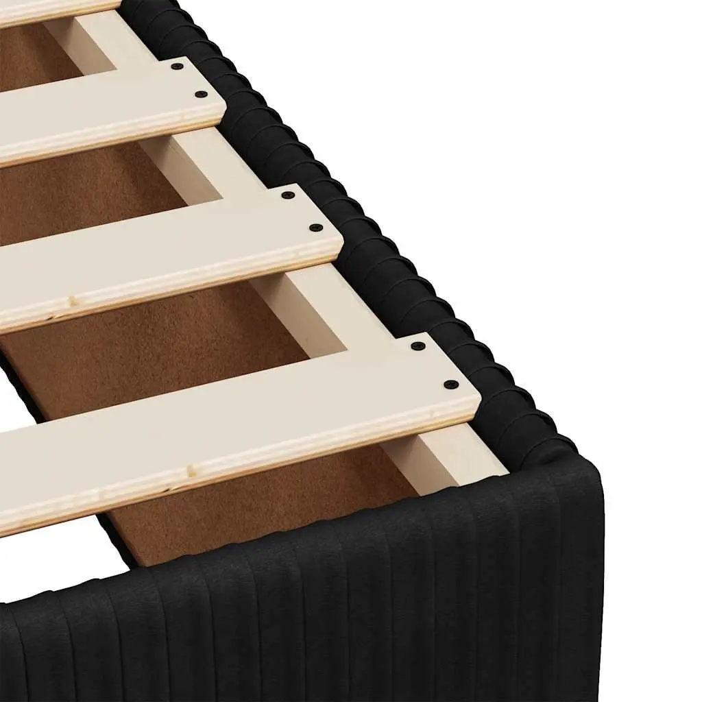 Black Velvet King Single Box Spring Bed
