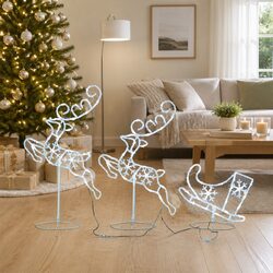 Specifications of 260cm LED Christmas Reindeer Sleigh