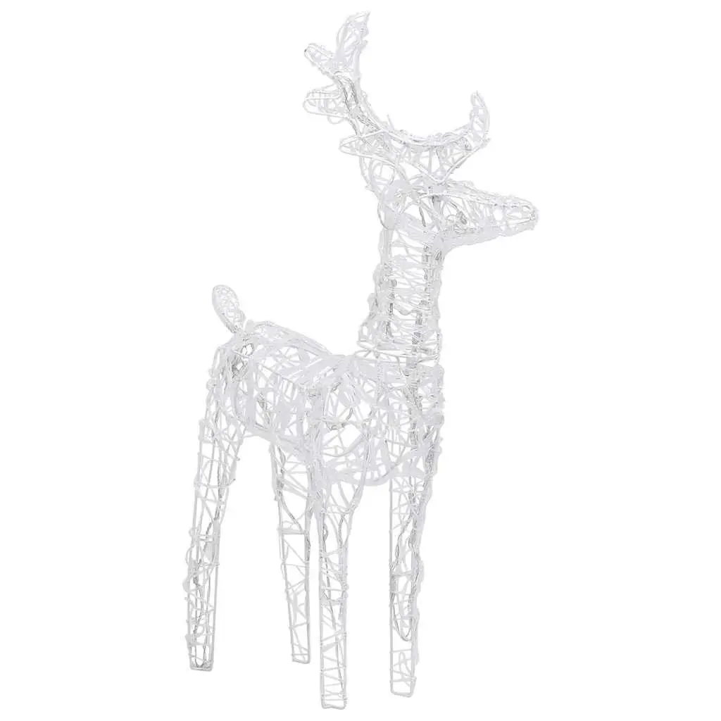 Christmas Reindeer Sleigh Light Decoration Outdoor Garden 130 cm 160 LEDs Warm White
