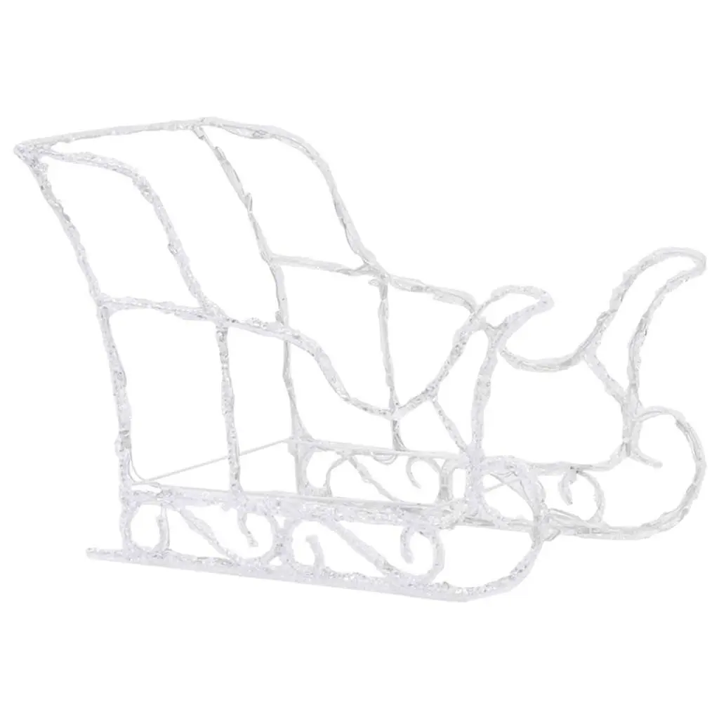 Christmas Reindeer Sleigh LED Light Decoration Outdoor Garden 280 x 28 x 55 cm