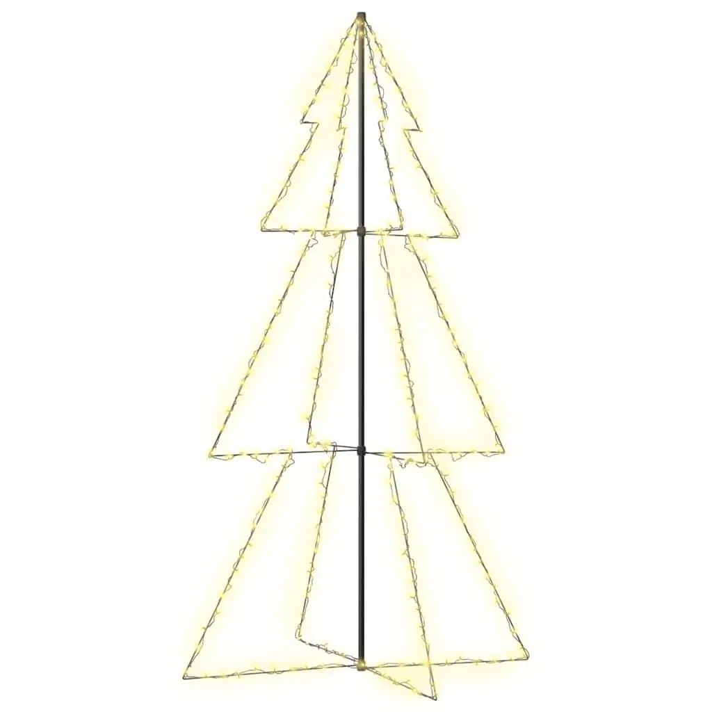 Christmas Cone Tree Indoor Outdoor Decoration 120x220 cm 300 LEDs White
