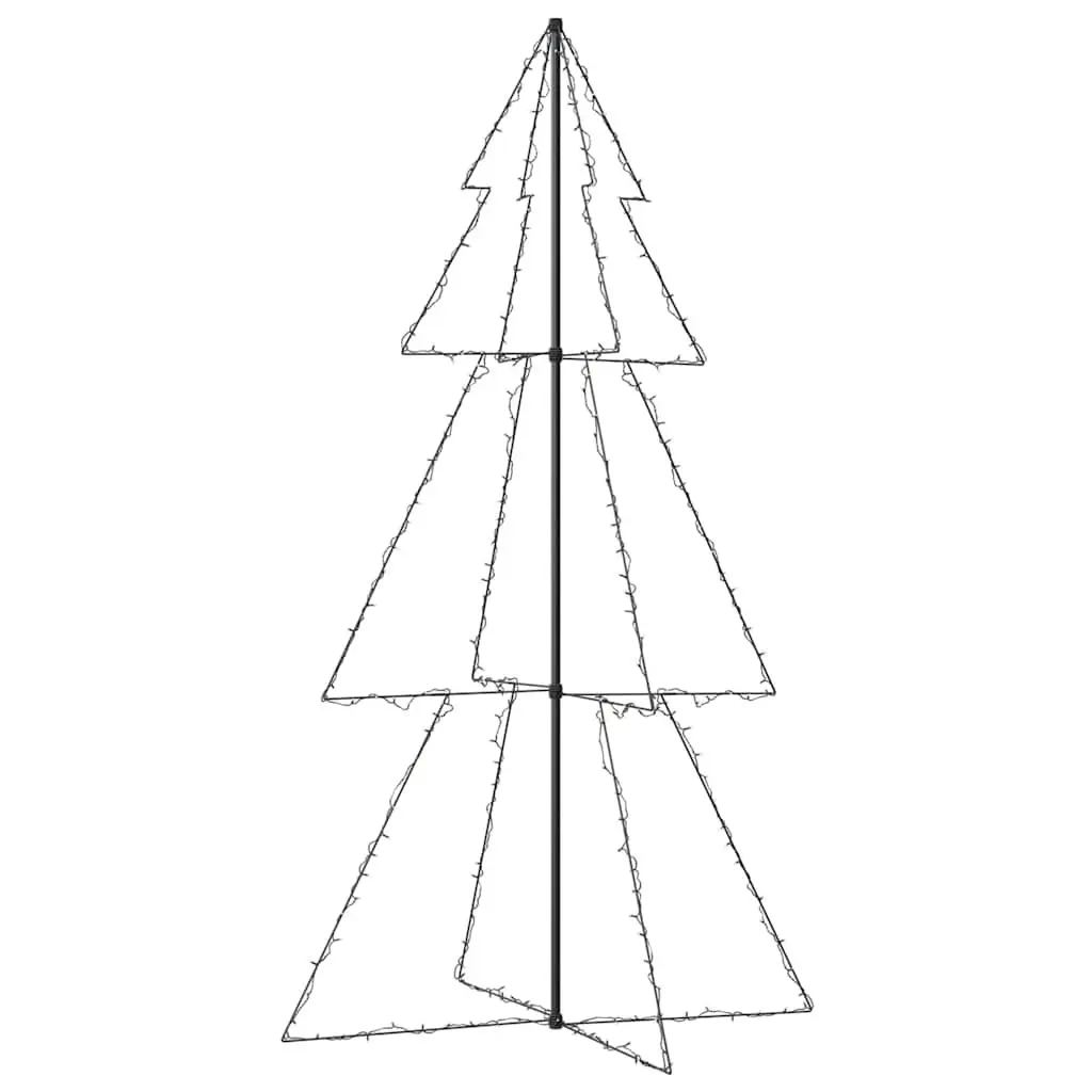 Christmas Cone Tree Indoor Outdoor Decoration 120x220 cm 300 LEDs White