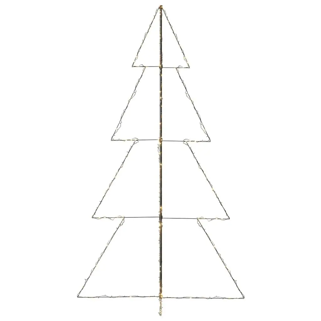 Christmas Cone Tree 360 LED Lights Indoor Outdoor Decoration 143x250cm White