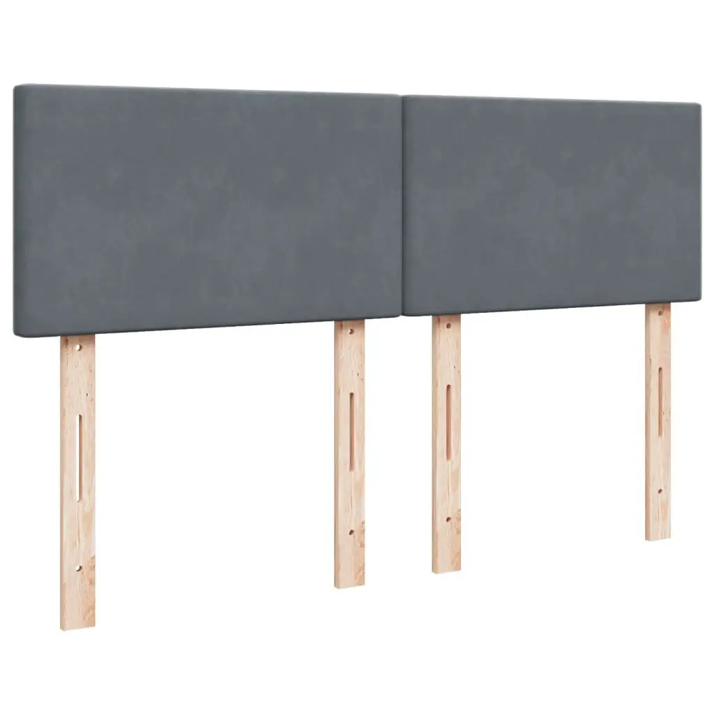 Box Spring Bed with Pocket Sprung Mattress for Bedroom Black Velvet Upholstered Frame
