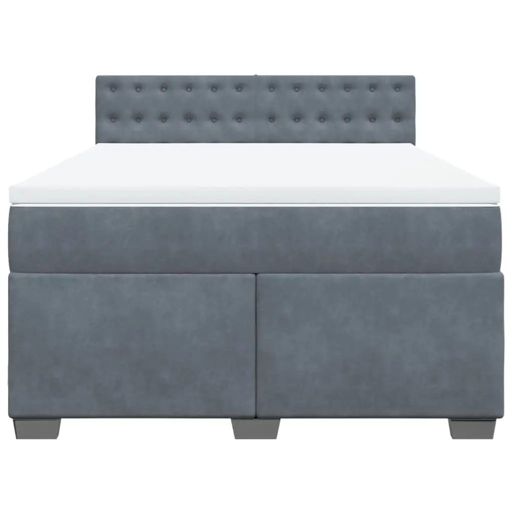 Queen Size Pocket Sprung Velvet Bed