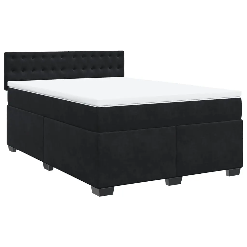 Queen Box Spring Bed with Slat Base