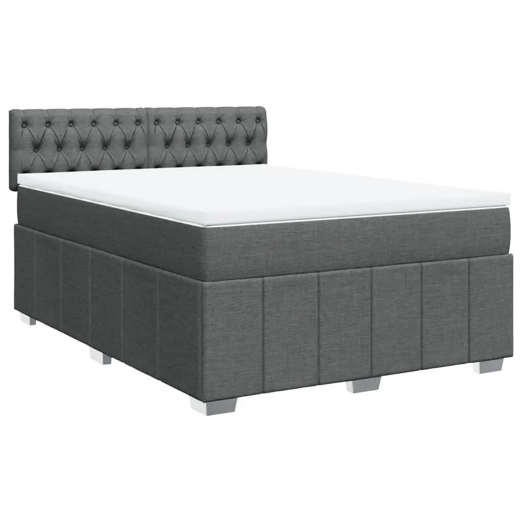 Double Box Spring Bed with Integrated Pocket Sprung Mattress
