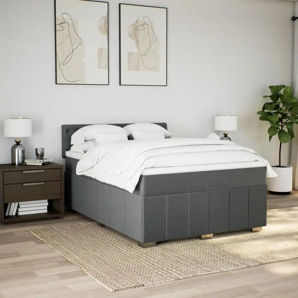 Double Box Spring Bed with Integrated Pocket Sprung Mattress