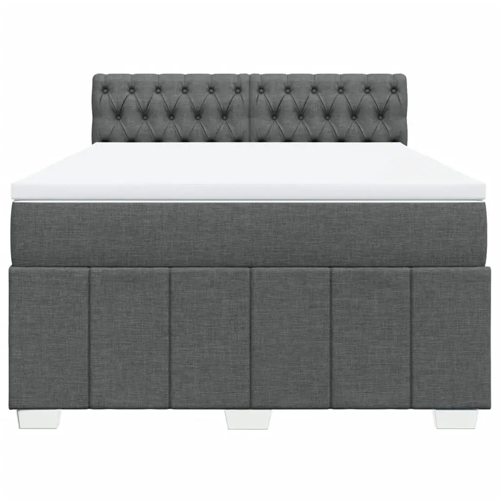 Double Box Spring Bed with Integrated Pocket Sprung Mattress