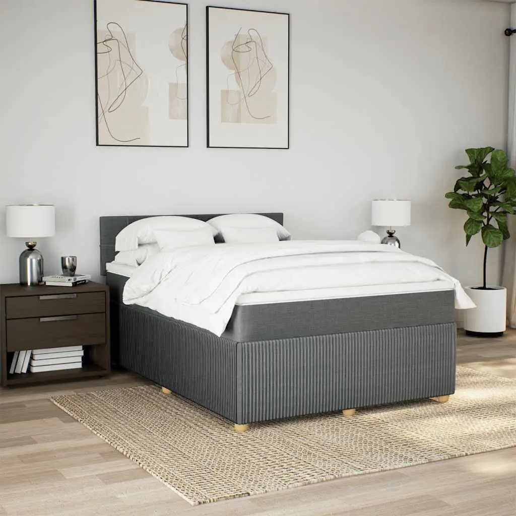 Queen Size Box Spring Bed with Pocket Spring Mattress