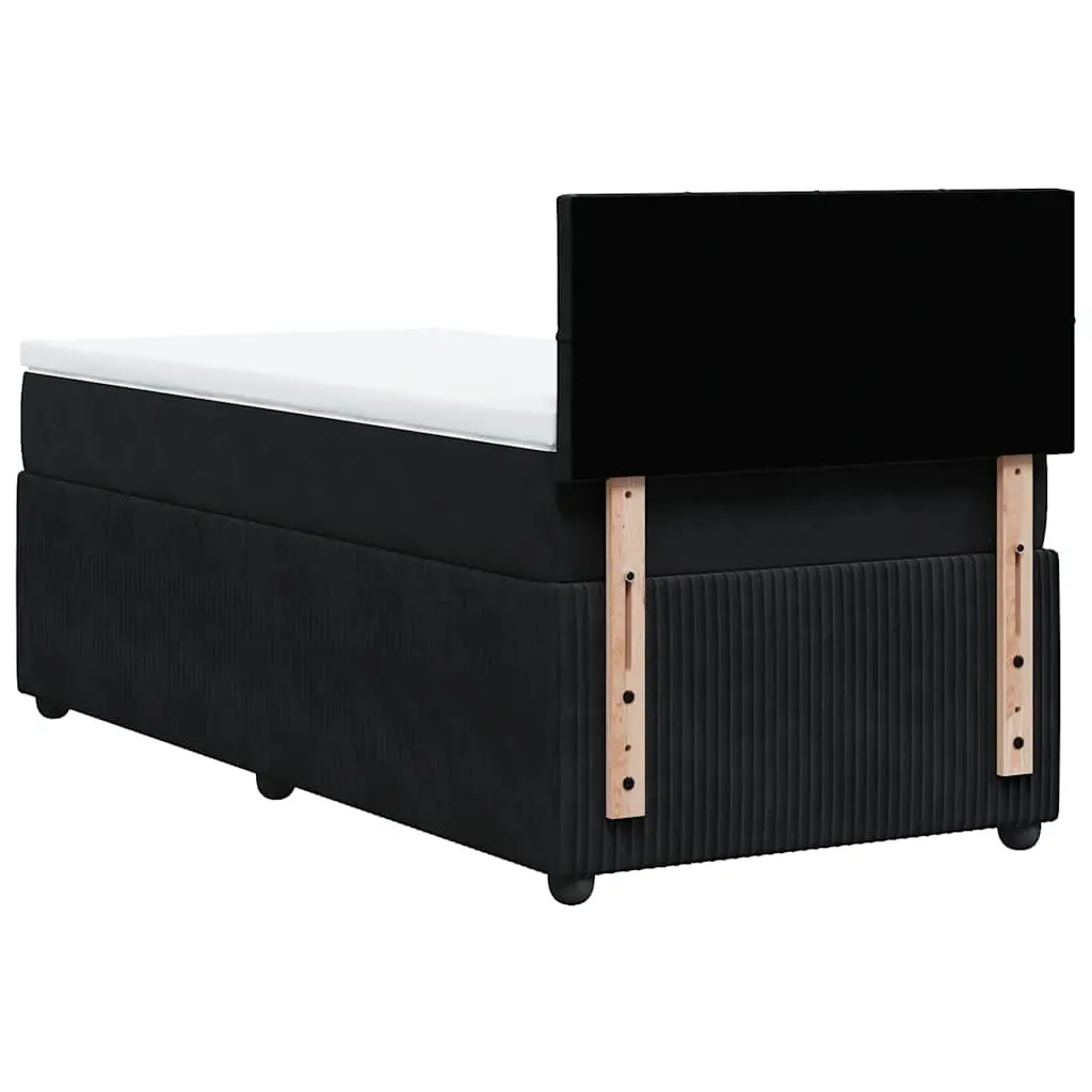 King Single Velvet Bed with Pocket Mattress