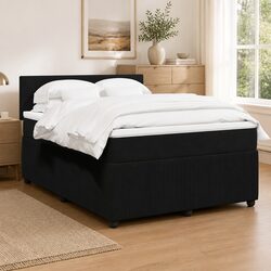 Double Box Spring Bed with Pocket Spring Mattress - 1 x Frame, 1 x Mattress