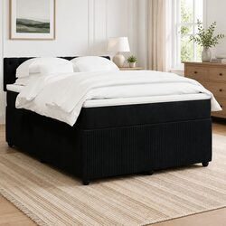 Specifications of Black Velvet Box Spring Bed