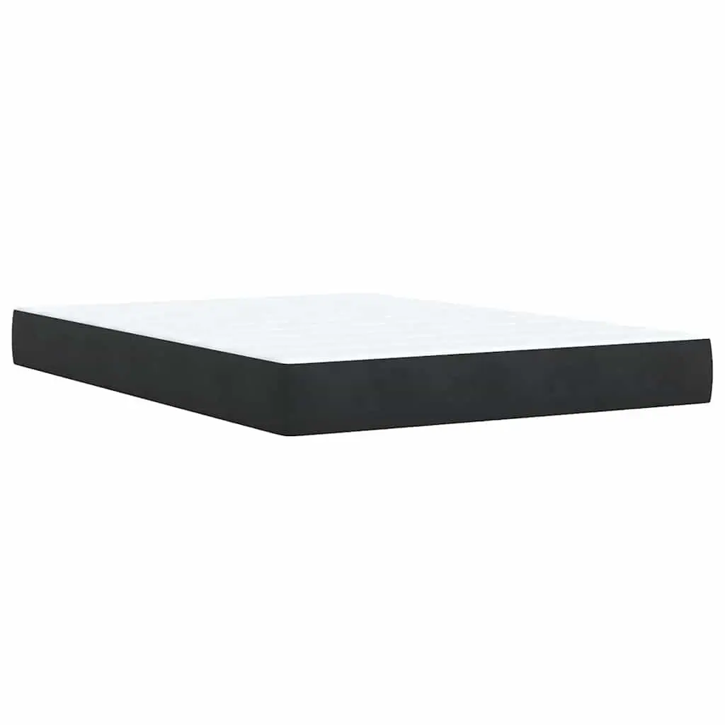 Black Velvet Box Spring Bed
