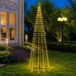 Christmas Cone Tree: 300 cm Height, 330 Warm White LEDs
