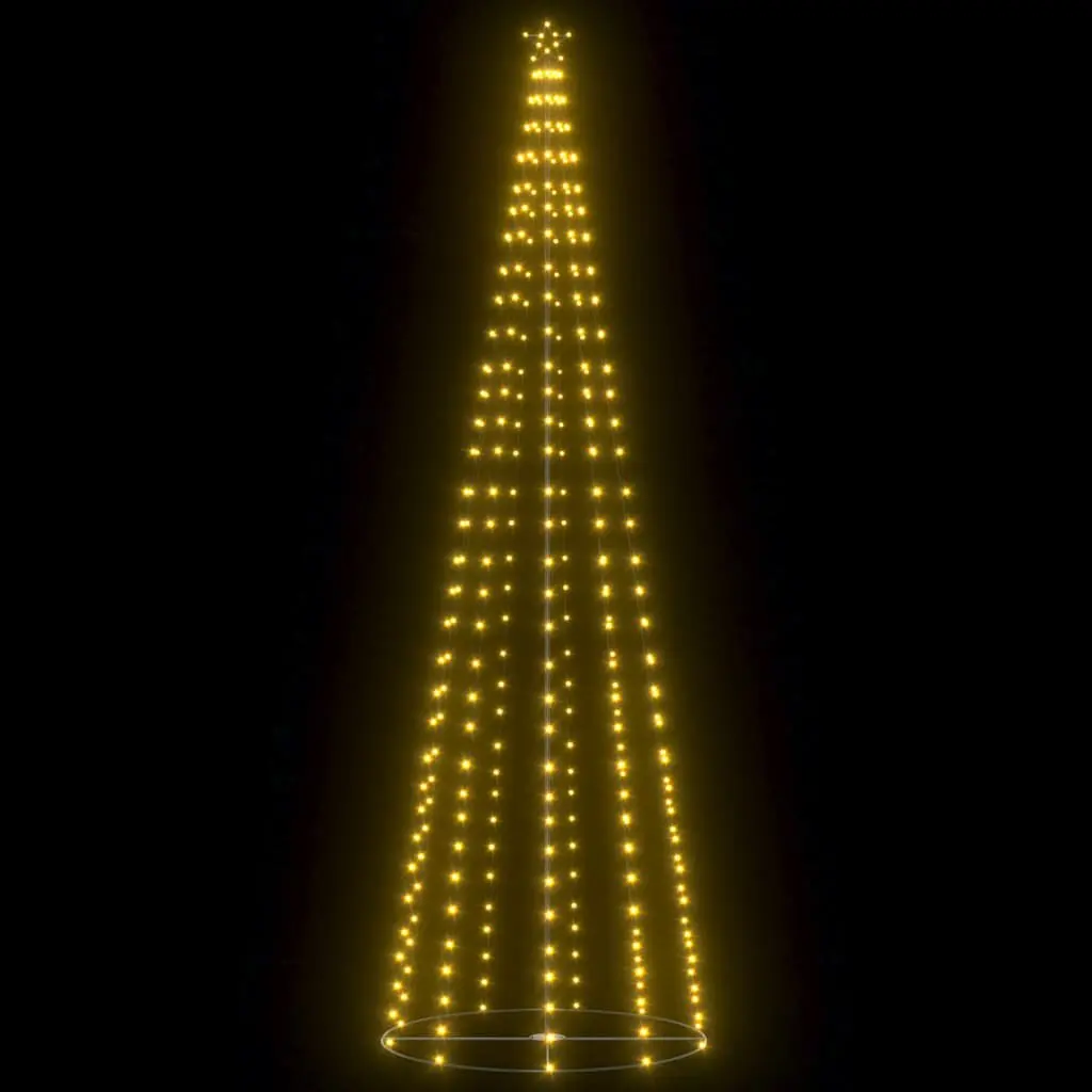 Christmas Cone Tree 330 Warm White LEDs Decoration Indoor Outdoor Garden Display