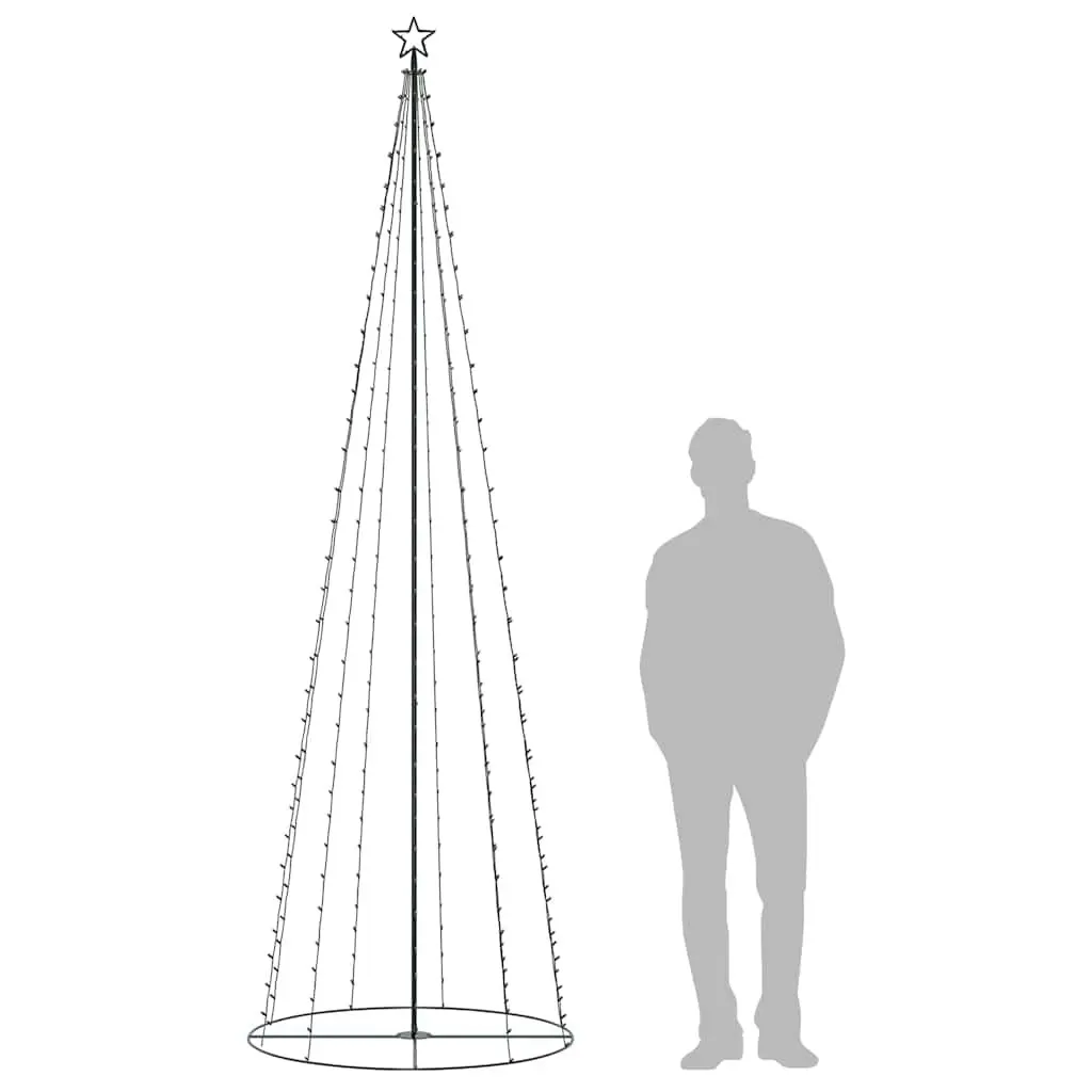 Christmas Cone Tree 330 Warm White LEDs Decoration Indoor Outdoor Garden Display