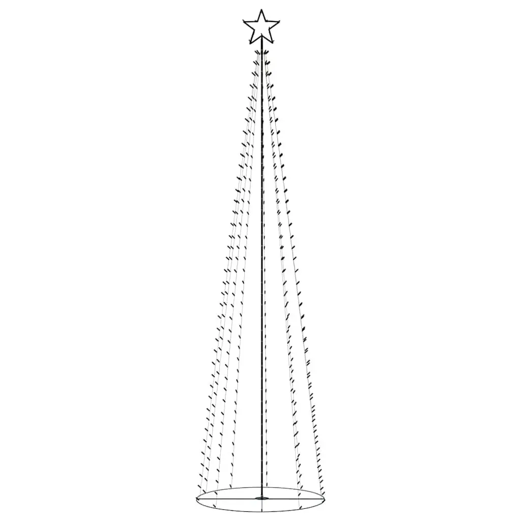 Christmas Cone Tree Indoor Outdoor 100cm Base 360cm Height 400 Warm White LEDs