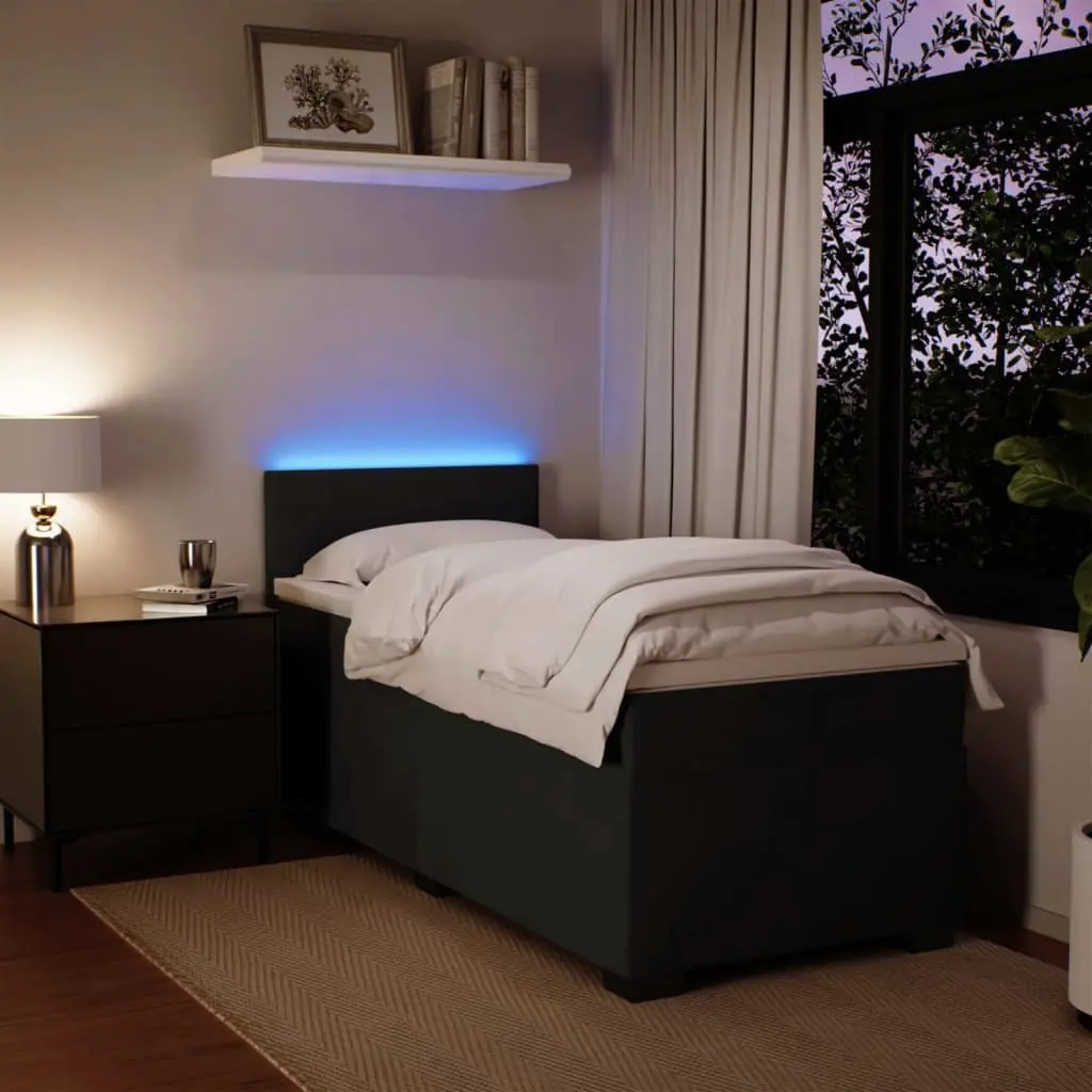 King Single Bed with Velvet Fabric