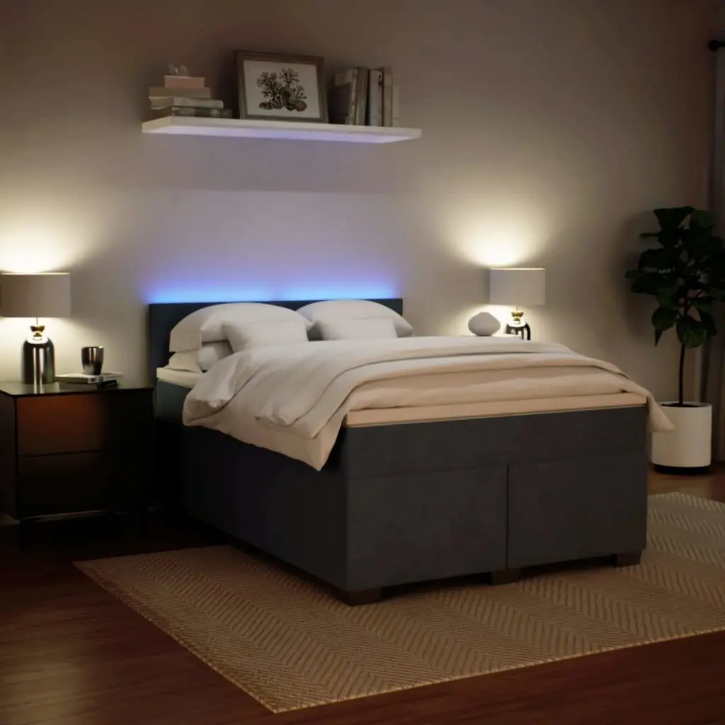 Double Box Spring Bed with Pocket Spring Mattress