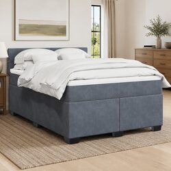 Queen Box Spring Bed: 1 x Pocket Spring Mattress & LED Lights
