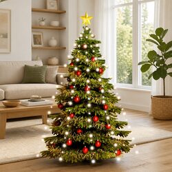 Christmas Tree Net Lights: 180 Cold White LEDs, 180cm