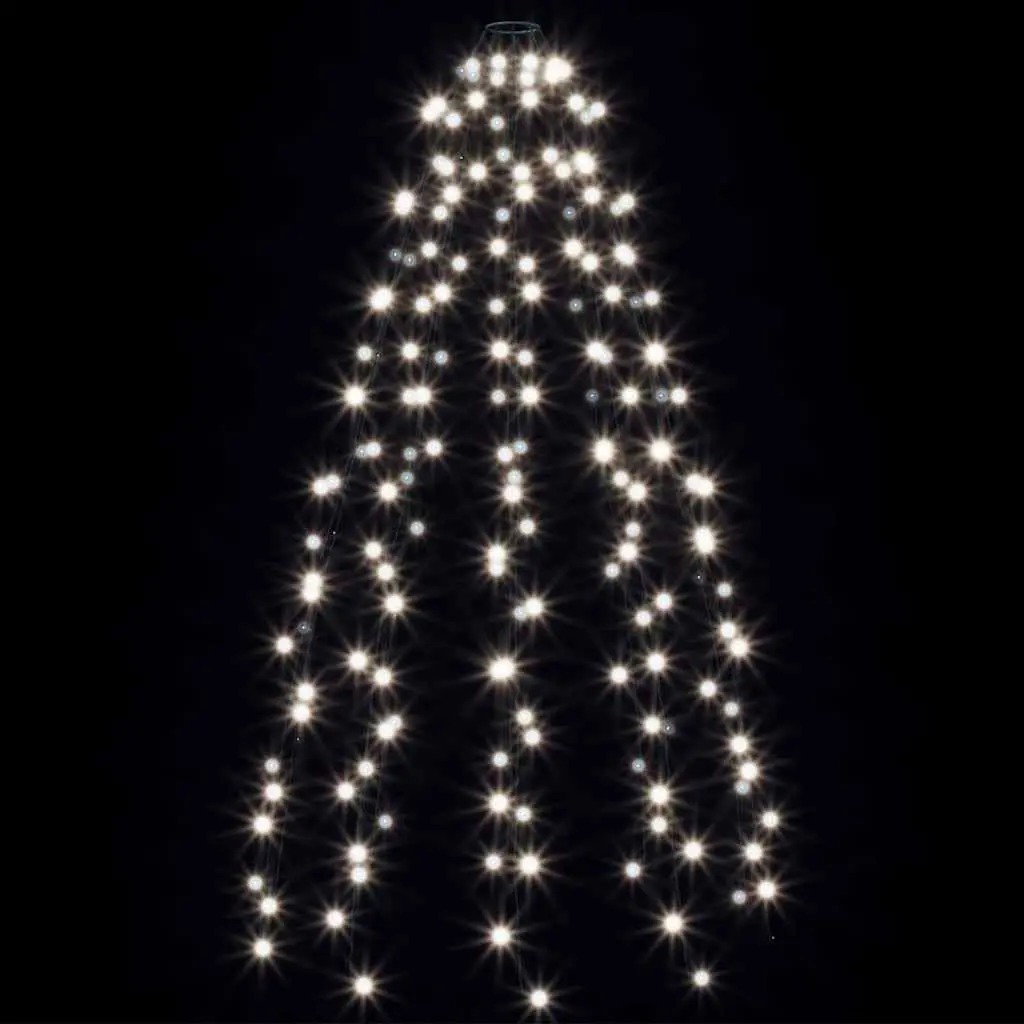Christmas Tree Net Lights Indoor Outdoor 180cm Cold White 180 LEDs 8 Effects