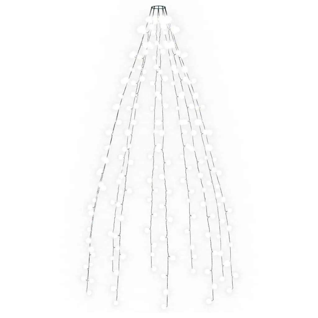 LED Net Lights for Christmas Tree Indoor Outdoor 210cm Cold White 210 LEDs 8 Effects