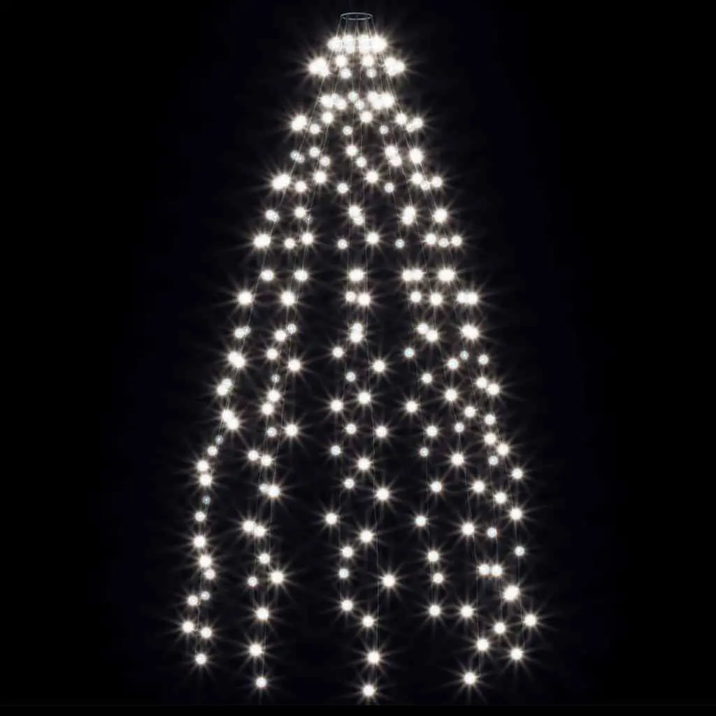 LED Net Lights for Christmas Tree Indoor Outdoor 210cm Cold White 210 LEDs 8 Effects
