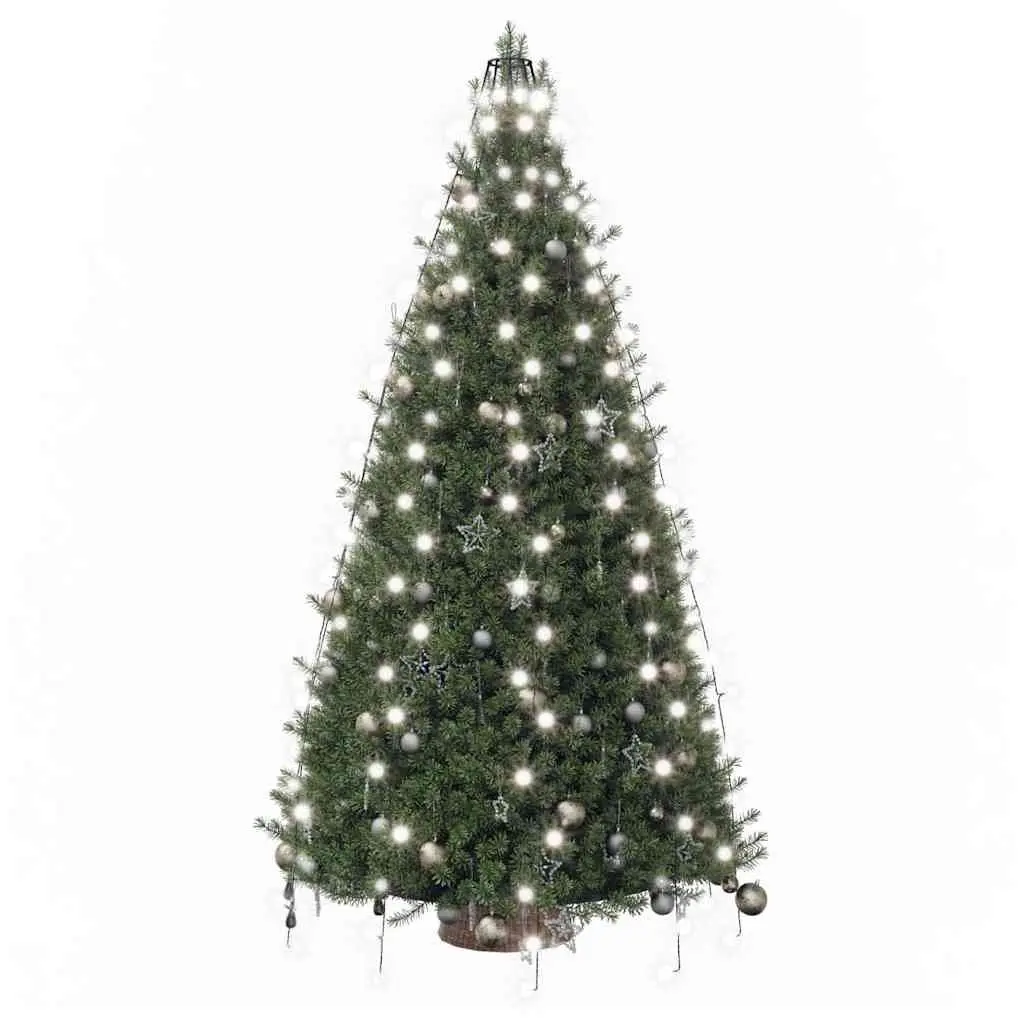 LED Net Lights for Christmas Tree Indoor Outdoor 210cm Cold White 210 LEDs 8 Effects