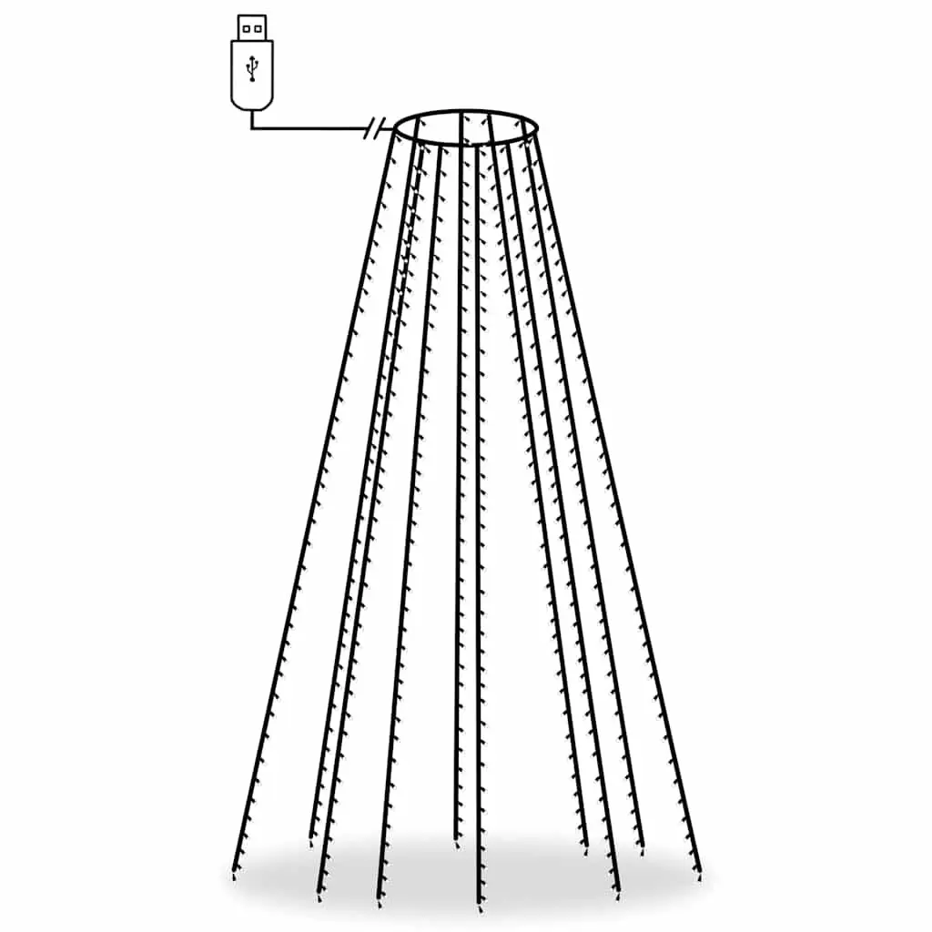 LED Tree Lights Indoor Outdoor 500 Cold White String Lights